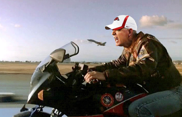 VIDEO: Brent Musburger drops a motorcycle reference about Bobby Petrino